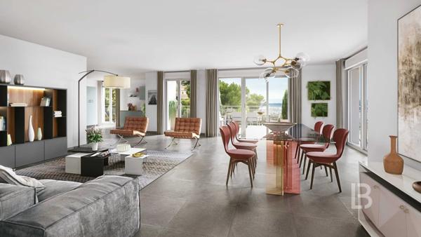 Le Cannet, Penthouse 4 pièces Grand Standing avec Vue Baie de Cannes