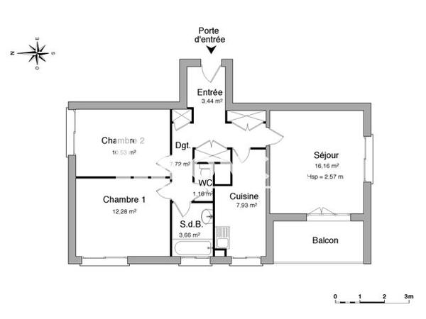 Location Appartement 3 pièces 62.9 m² - 129 BIS RUE COMMANDANT BLANCHE Albi 81000