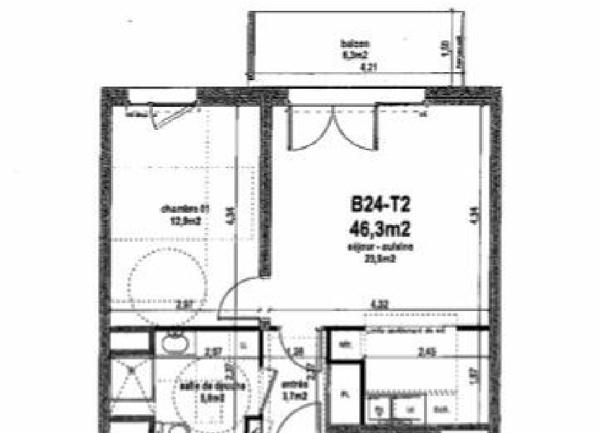 Appartement à vendre  2 pièces •  Reims