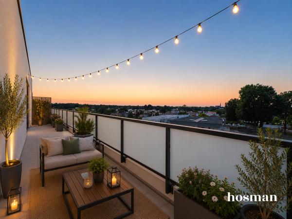 Ravissant appartement T3 de 63,67 m2 au dernier étage, terrasse de 31 m2, 2 places de stationnement et cave - Quartier La Grammoire à Vertou