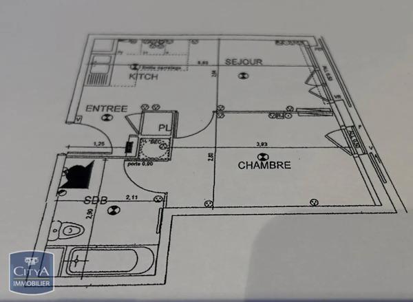 Appartement à vendre 2 pièces 33.73m²