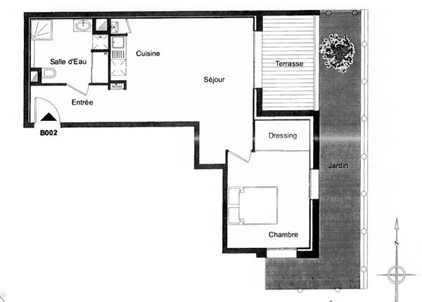 Appartement La Rochelle 2 pièce(s) 47 m2 avec terrasse et jardin, La rochelle 17000