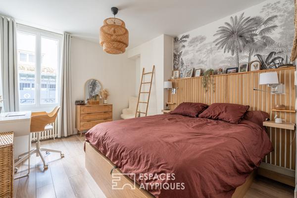 Appartement de caractère avec jardin et bassin privé aux Halles