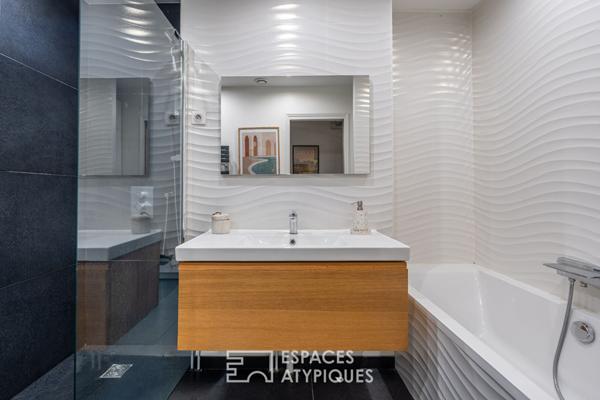 Appartement de caractère avec jardin et bassin privé aux Halles