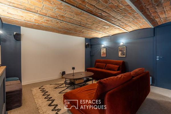 Appartement de caractère avec jardin et bassin privé aux Halles