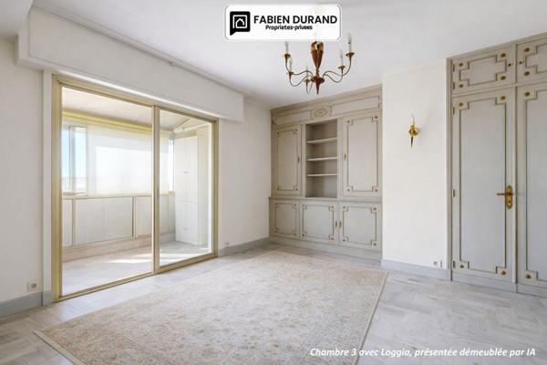 Superbe 4 pièces dernier étage vue panoramique sur tout Cannes avec garage