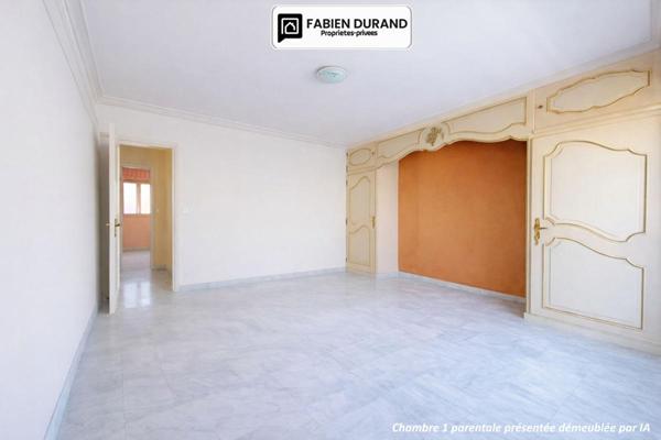 Superbe 4 pièces dernier étage vue panoramique sur tout Cannes avec garage