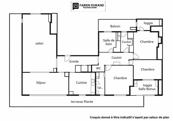 Superbe 4 pièces dernier étage vue panoramique sur tout Cannes avec garage