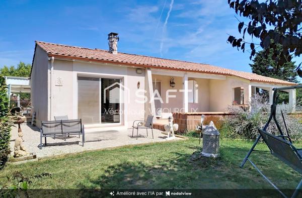 Belle villa lumineuse dans quartier residentiel, sur grand terrain