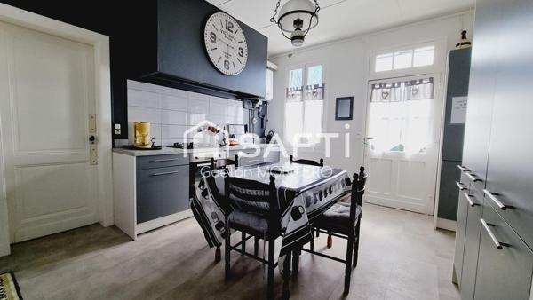 Maison 4 chambres, garage et atelier