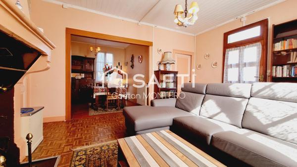 Maison 4 chambres, garage et atelier