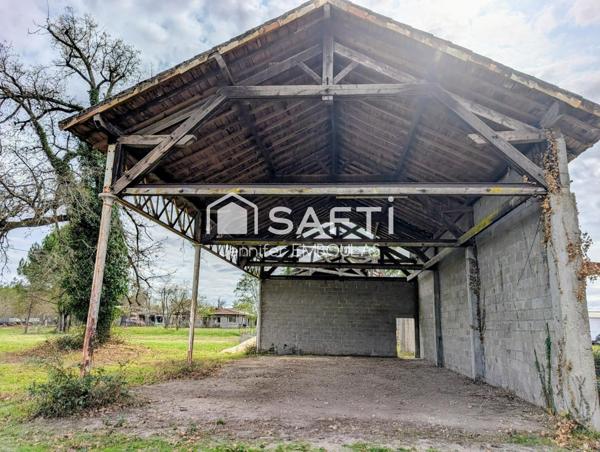 Rare : Hangar 110 m² sur  terrain de 1500 m² sur belin beliet