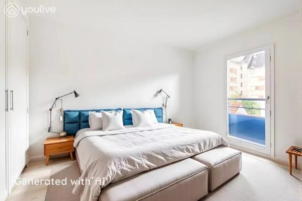 2-pièces lumineux 46 m² – parking, calme et transports à pied