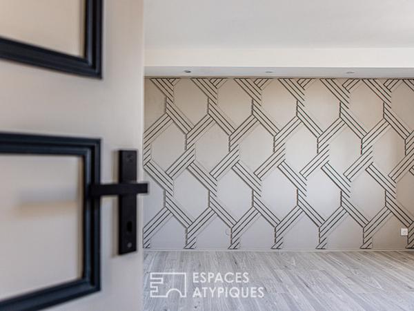 Duplex vue carte postale sur cathédrale