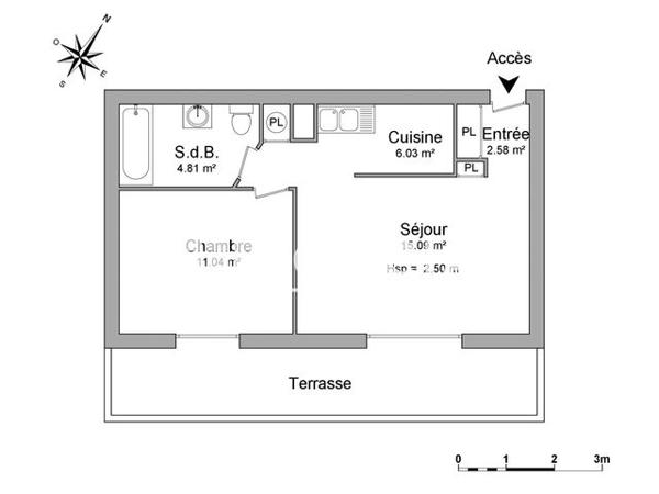 Location Appartement 2 pièces 39.6 m² - 13 BIS RUE DE LA CHAPELLE Evreux 27000