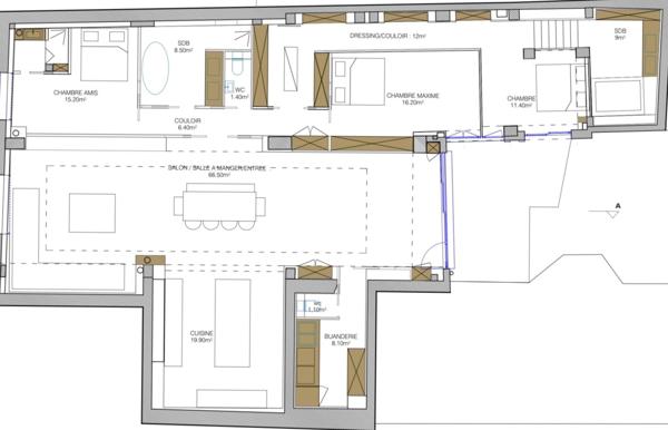 A vendre, appartement, esprit Loft, 164 m2, 5 pièces NOGENT SUR MARNE (94), avec Cour intérieure et box 1 voiture