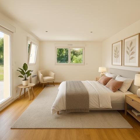 Pavillon 5 chambres avec jardin de 630m2