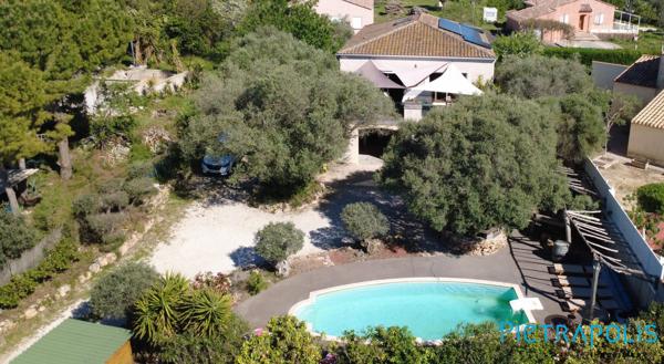 BALARUC LES BAINS : Sur une parcelle de 1089m², Villa 111m², T4 indépendant, garage, piscine