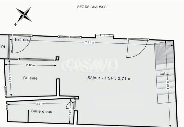 Vente Maison 3 pièces de 56m² - 92600 Asnières-sur-Seine