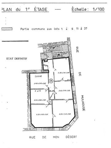 Appartement F4 à vendre  4 pièces - 89 m 2   NANCY  - 54