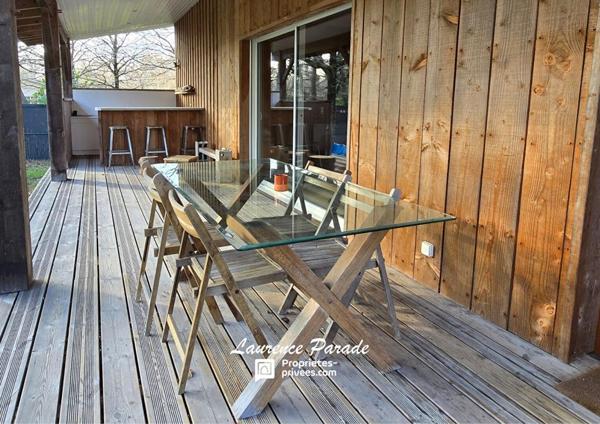 Maison plain pied ossature bois parc