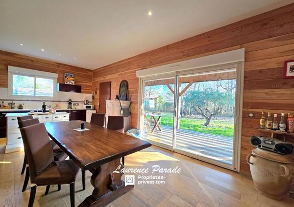 Maison plain pied ossature bois parc