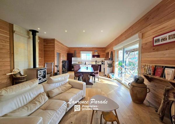 Maison plain pied ossature bois parc