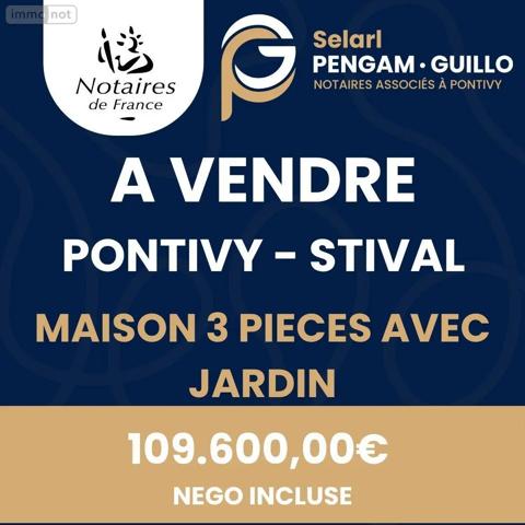 Achat - Maison Pontivy 56300 3 pièces 69 m 2 796 m 2