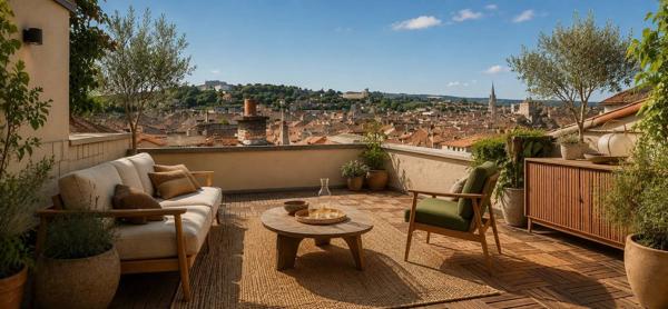 appartement  triplex terrasse