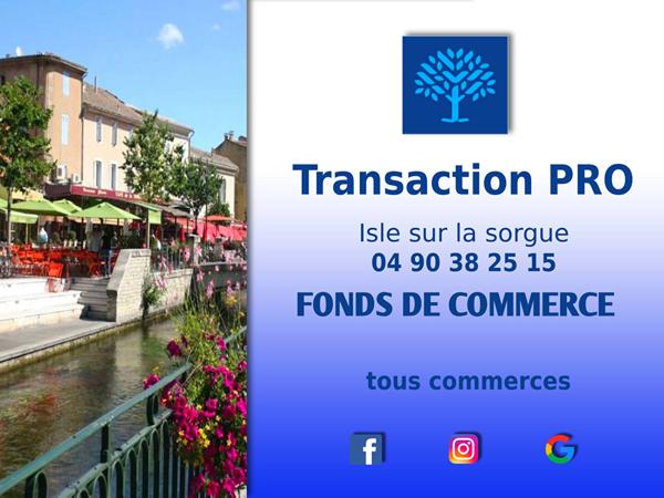 Achat fonds de commerce L'Isle-sur-la-Sorgue - 1650 m² - 249 320 €