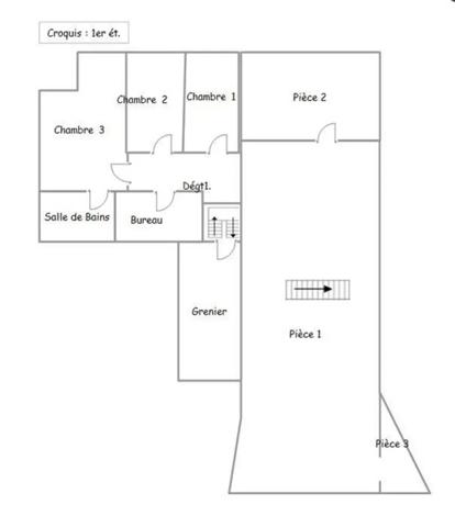 Immeuble commerce + logement à rénover et creer