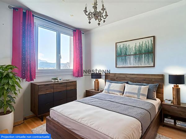 Appartement Grenoble 4 pièce(s) avec 3 chambres de 67 m2 avec vue sur les massifs