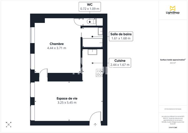2 pièces - M° Bonne Nouvelle