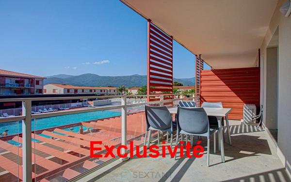 APPARTEMENT T2 PLUS CABINE. 6 COUCHAGES. TERRASSE. PARKING.