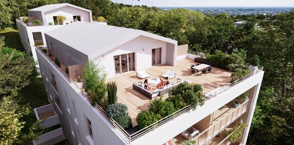 Appartement Toulouse 4 pièces de 85m² + 95m² de Terrasse + 2 Parkings sous-sol ! PECH DAVID