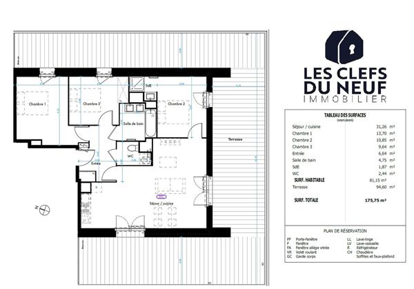 Appartement Toulouse 4 pièces de 85m² + 95m² de Terrasse + 2 Parkings sous-sol ! PECH DAVID
