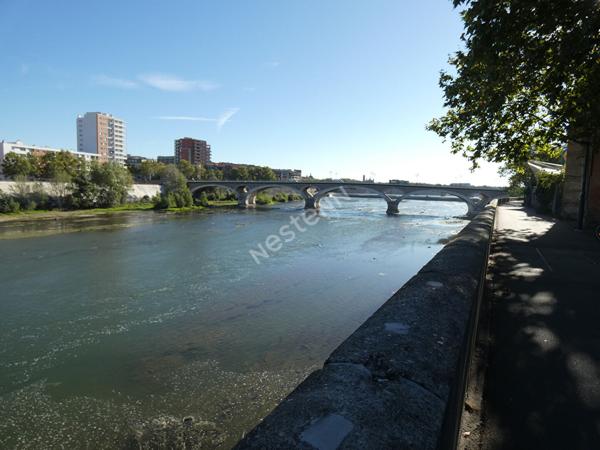 Toulouse 31300 SAINT CYPRIEN en Bord de Garonne Bel appartement T2 Meublé de 47.47m² Loggia 5.39m² parking sous sol