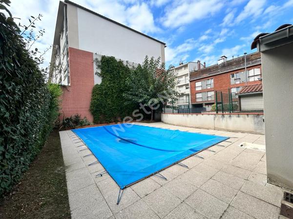 Toulouse 31300 SAINT CYPRIEN en Bord de Garonne Bel appartement T2 Meublé de 47.47m² Loggia 5.39m² parking sous sol