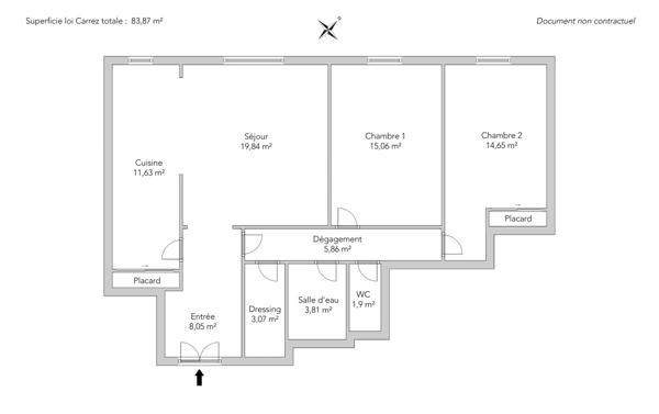 Appartement Paris 18e - LAMARCK / SQUARE CARPEAUX