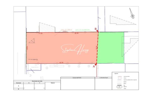 Terrain à vendre de 826 m²