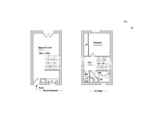 Location Maison 2 pièces 60.28 m² - 24 TER AVENUE RENE CASSAGNE Cenon 33150