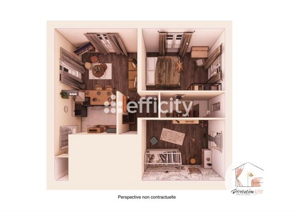 Appartement 3 pièces - 48 m²