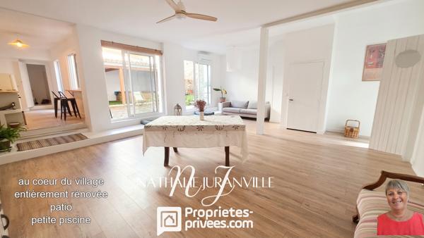 Maison de village rénovée, 5 pièces, 158 m2, garage et patio