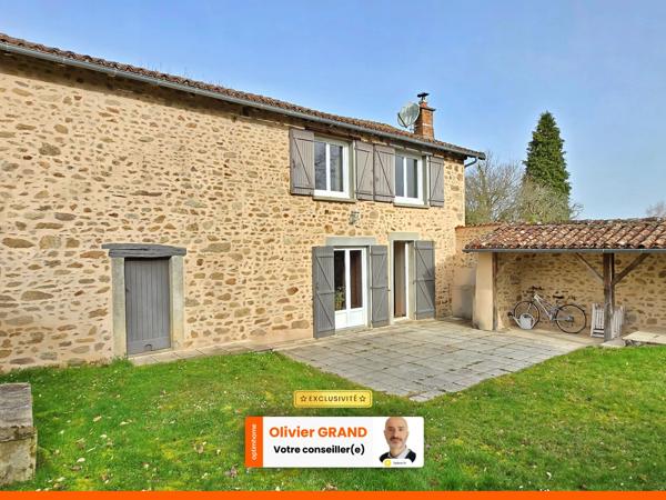 MAISON EN PIERRE AVEC GRANGE ET JARDIN - CALME ET CAMPAGNE