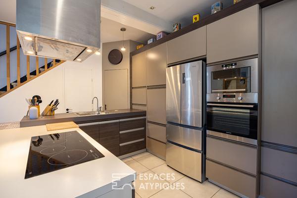 Ancienne ferme rénovée avec extension contemporaine