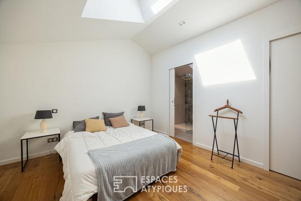 Ancienne ferme rénovée avec extension contemporaine