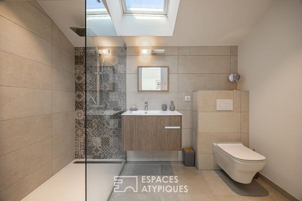 Ancienne ferme rénovée avec extension contemporaine