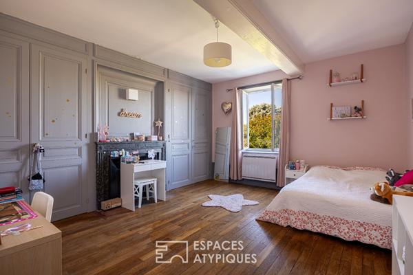 Ancienne ferme rénovée avec extension contemporaine