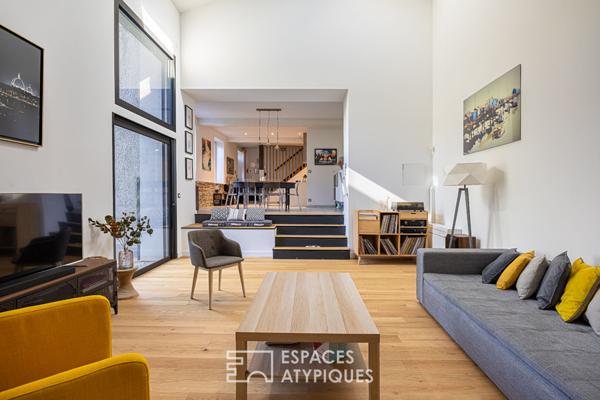 Ancienne ferme rénovée avec extension contemporaine