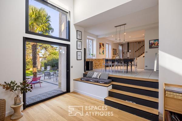 Ancienne ferme rénovée avec extension contemporaine